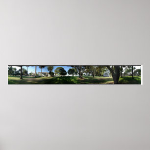 Santa Barbara Panorama- Pershing Park Poster