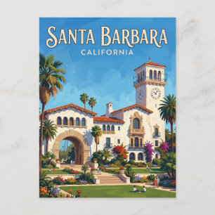 Santa Barbara Rechtbank Californië Briefkaart