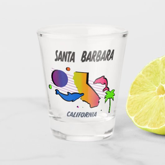 Santa Barbara Shot Glass Glas (Voorkant)