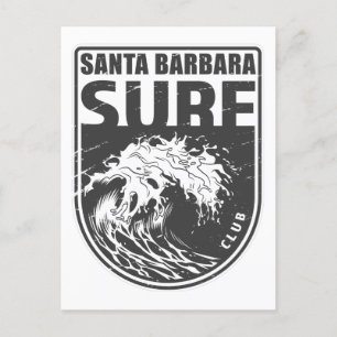 Santa Barbara Surf Club California Emblem Briefkaart