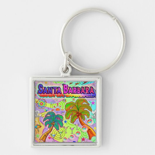 Santa Barbara Vacation Target Sleutelhanger (Voorkant)