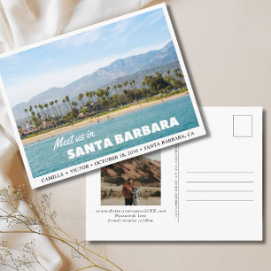 Santa Barbara Wedding Save the Date Briefkaart