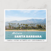 Santa Barbara Wedding Save the Date Briefkaart (Voorkant)