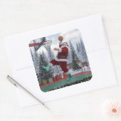 Santa Basketball Sticker (Envelop)