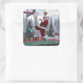 Santa Basketball Sticker (Tas)