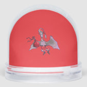 Santa Bat red snow globe (Arrière)