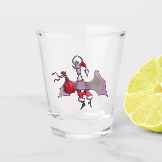 Santa Bat schot glas (Voorkant)
