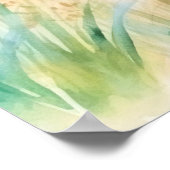 Santa Beach met Kerstmis in juli Poster (Hoek)