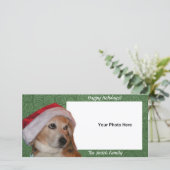 Santa Beagle Kaart voor kerstmis (Staand voorkant)
