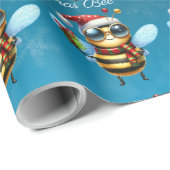 Santa Bee "Oh Christmas Bee" Cadeaupapier (Rol Hoek)