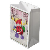 Santa Beetle geschenkzak Medium Cadeauzakje (Achterkant Gekanteld)