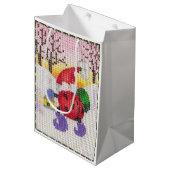 Santa Beetle geschenkzak Medium Cadeauzakje (Voorkant Gekanteld)