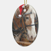 Santa Belgium Keramisch Ornament (Links)