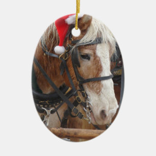 Santa Belgium Keramisch Ornament