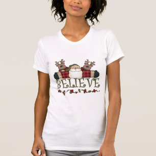 Santa Believe T-shirts en cadeautjes