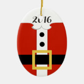 Santa Belly Belt Ornament (Voorkant)