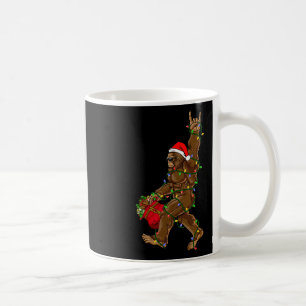 Santa Bigfoot Kerstverlichting Rock Funny Sasquatc Koffiemok