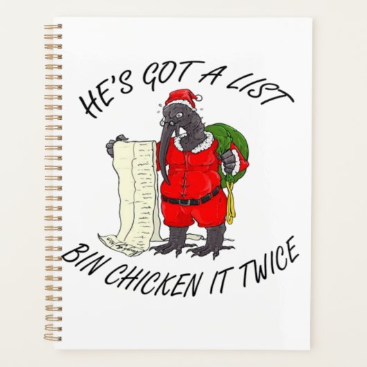 Santa Bin Kip Planner (Voorkant)