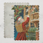  Santa Bing Cadeaus Feestdagenkaart (Voorkant / Achterkant)