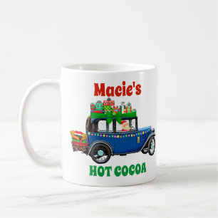 Santa Blauwe Auto Kerstcadeaus Warme Chocolademelk Koffiemok