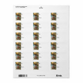 Santa Blimp  Gift Label (Full Sheet)