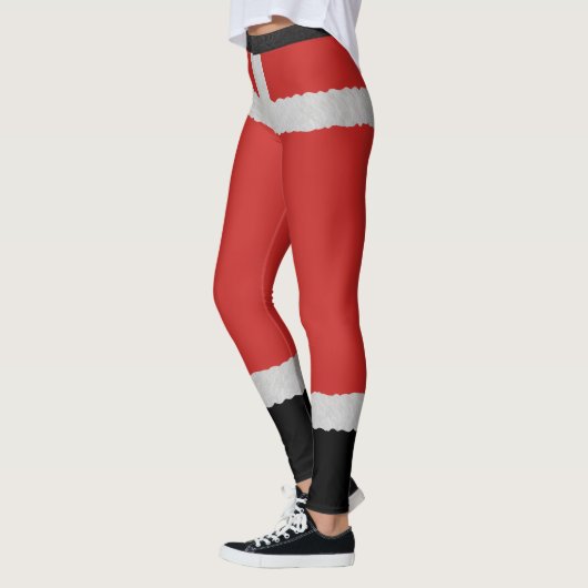 Santa Boots Mrs Claus Kerstfeestdag Leggings (Links)