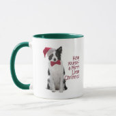 Santa Border Collie Kerstmis Mok (Links)