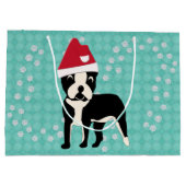 Santa Boston Large Cadeautasje (Achterkant)