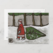 Santa briefkaart (Voorkant / Achterkant)