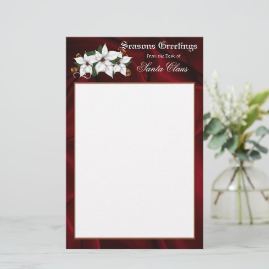 Santa Briefpapier Letterhead (Staand voorkant)