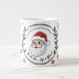 Santa Brings Warm Wishes – Festive Christmas Coffe Extra Grote Beker