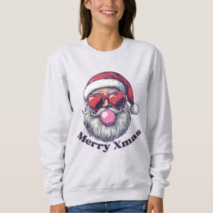Santa Bubble Gum Ugly Merry Xmas Trui