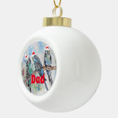 Santa Budgie Parrot Budgies vader Ornament (Rechts)