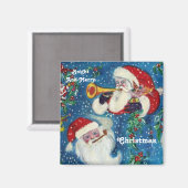 SANTA BUGLER Kerstnacht Magneet (Voorkant / Achterkant)
