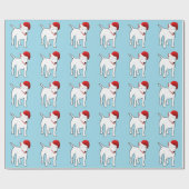 Santa Bull Terrier Cadeaupapier (Vlak)