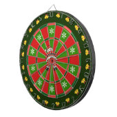 Santa Bullseye Christmas Dartbord (Voorkant Rechts)
