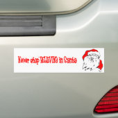 Santa Bumpersticker (Op auto)