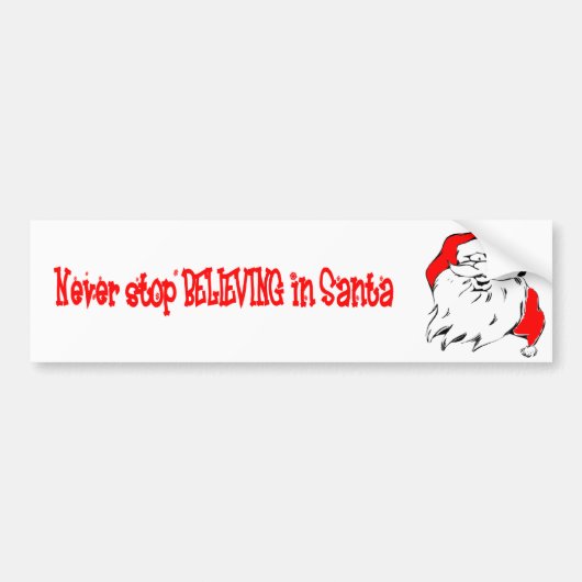 Santa Bumpersticker (Voorkant)
