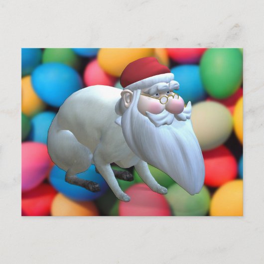 Santa Bunny Feestdagenkaart (Voorkant)