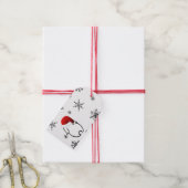Santa Bunny Gift Label Cadeaulabel (Met Touw)