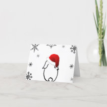 Santa Bunny Holiday Kaart