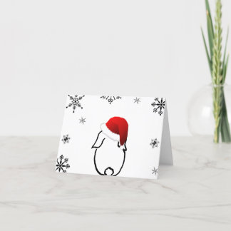 Santa Bunny Holiday Kaart