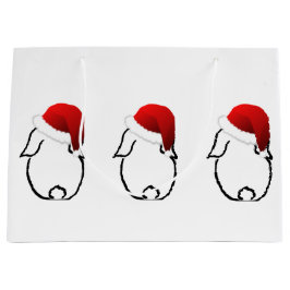 Santa Bunny Large Gift Bag Groot Cadeauzakje