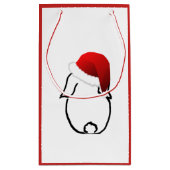 Santa Bunny Small Gift Bag Klein Cadeauzakje (Achterkant)