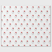 Santa Bunny Wrapping Paper Cadeaupapier (Vlak)