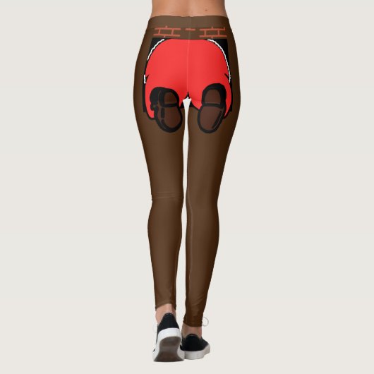 Santa Butt Leggings Brown (Achterkant)