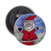 Santa Button Bottle Opener (Voorkant)