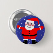 SANTA BUTTON OF BADGE (Voorkant /achterkant)