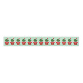 Santa Cactus Holiday Kerstmis Grosgrain Lint (Voorkant)