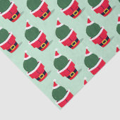 Santa Cactus Holiday Kerstmis Tissuepapier (Detail)